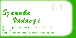 szemoke vadaszi business card